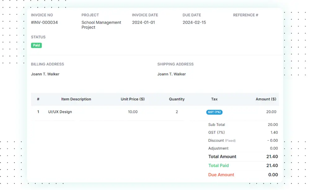 Aggiungi tasse nelle fatture