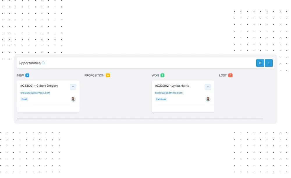 Rastreamento claro de oportunidade