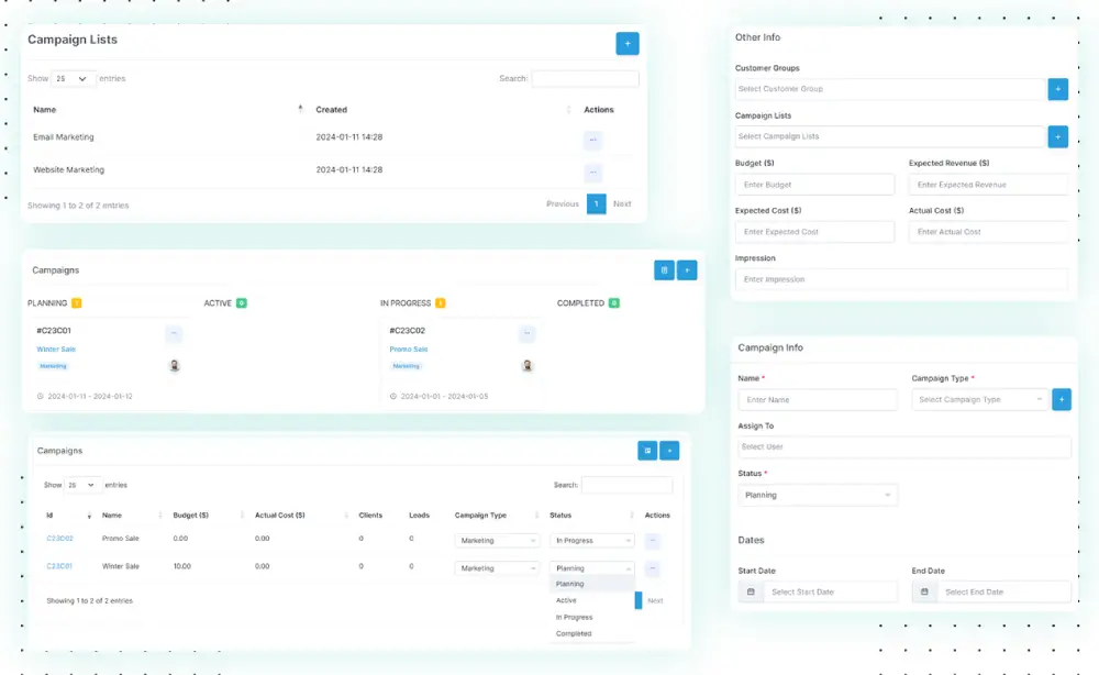 简单的广告系列设置