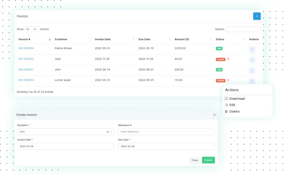 Tạo hóa đơn dễ dàng
