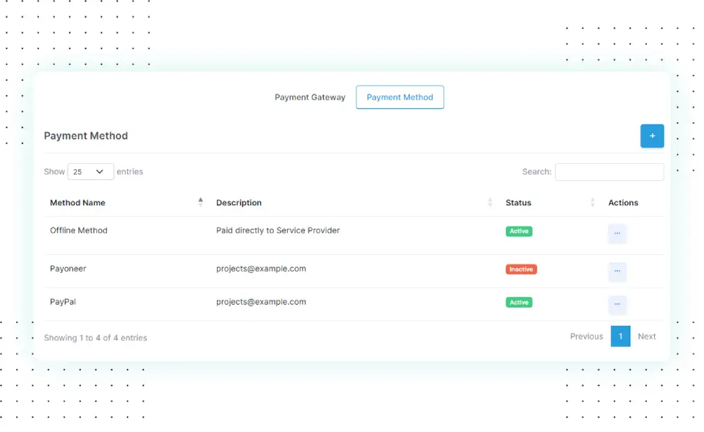 Chế độ thanh toán rõ ràng