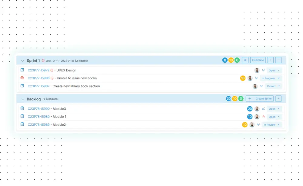Sprints Lập kế hoạch linh hoạt