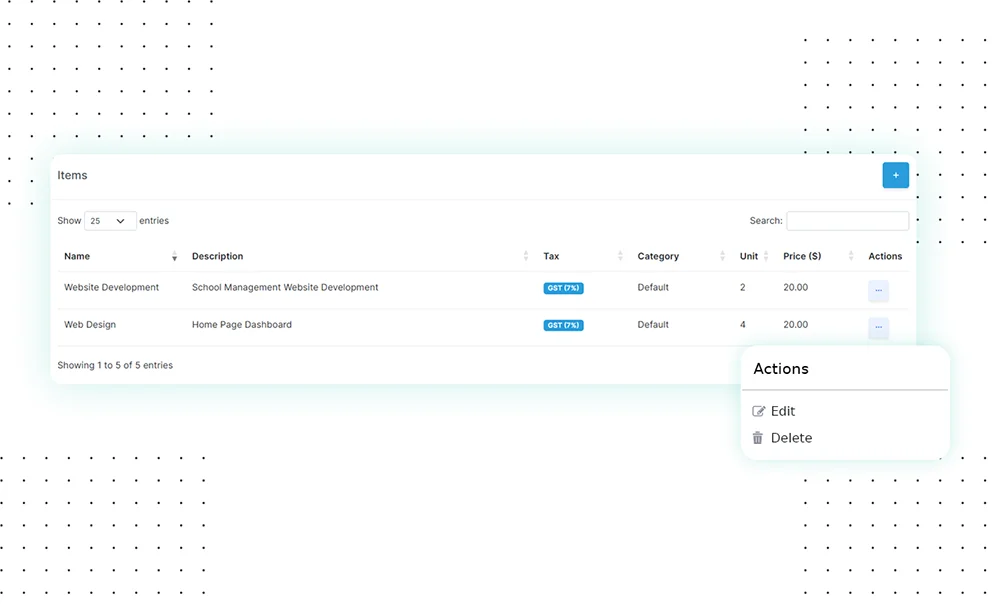 Xem và quản lý các mục