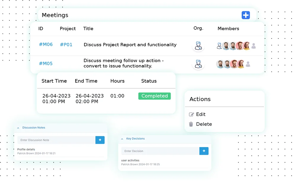 Gặp gỡ chương trình nghị sự