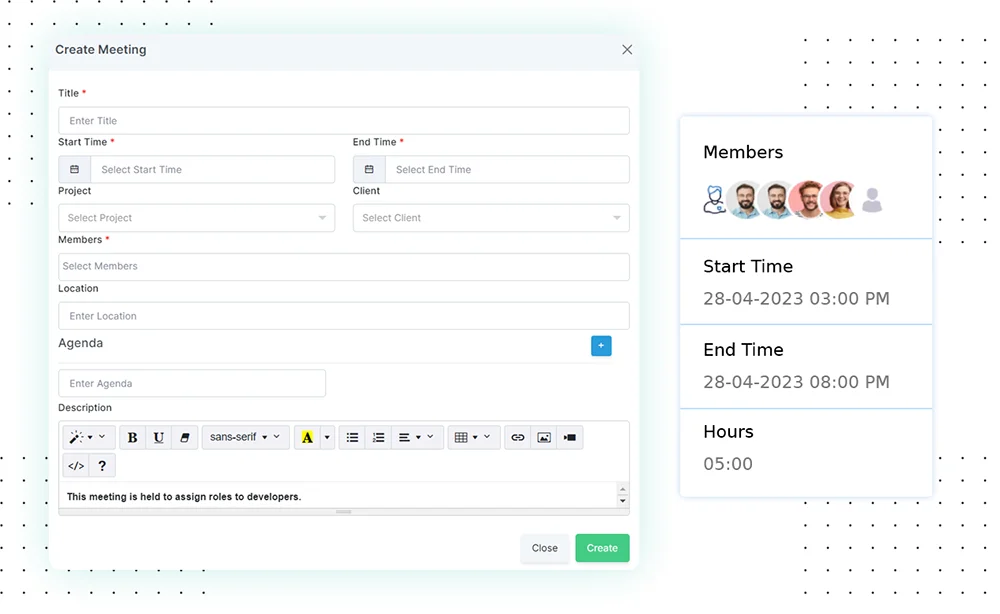Cuộc họp theo dõi người tham gia