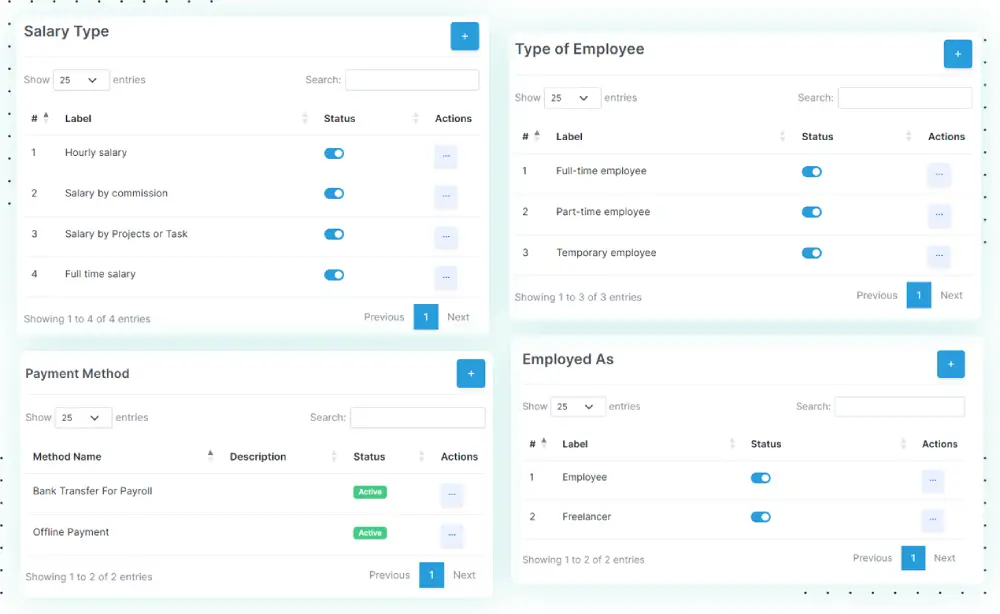 Configuración de nómina